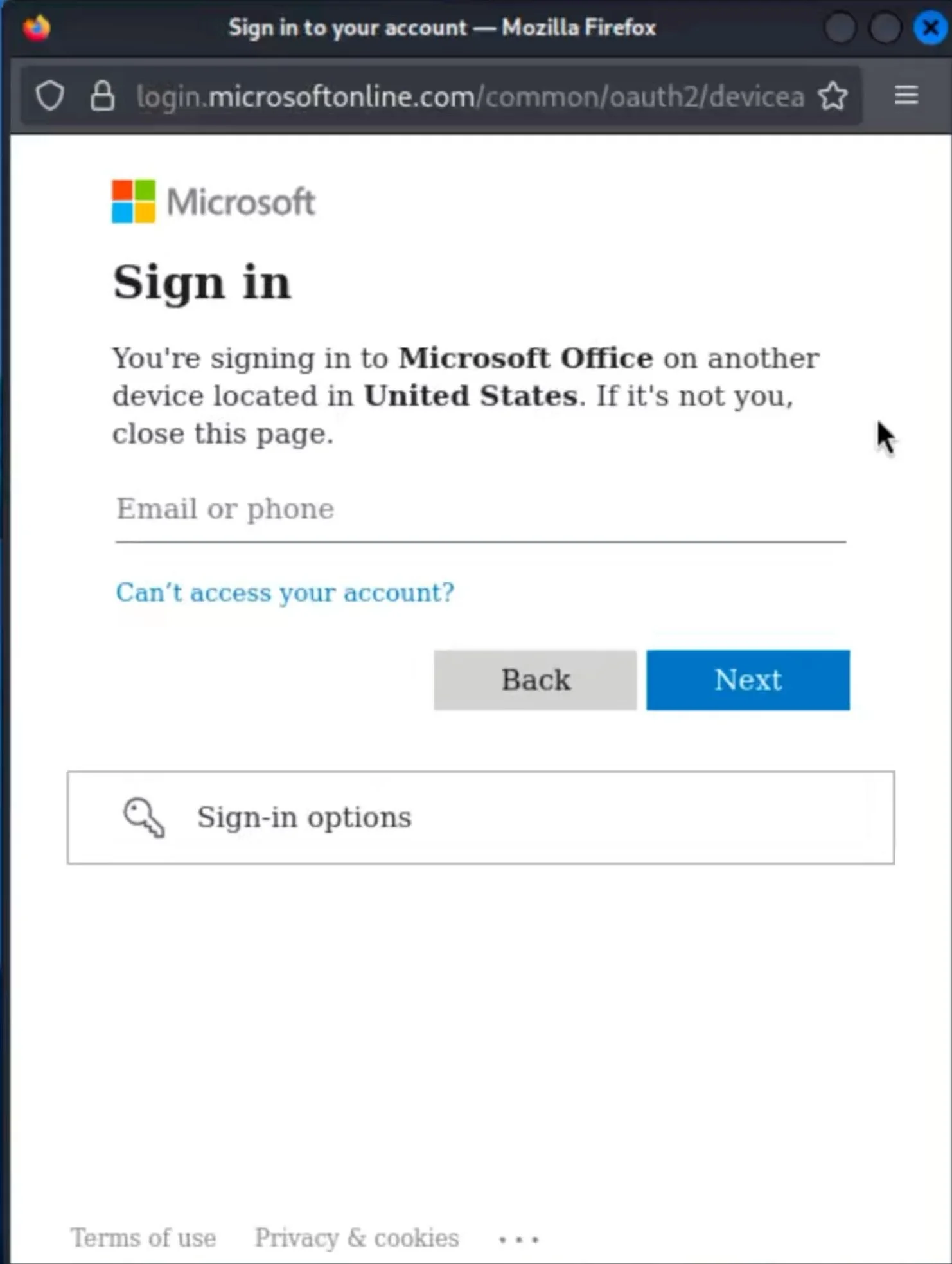 Black Arrow Cyber Advisory - 10 April 2026 - Microsoft device code
